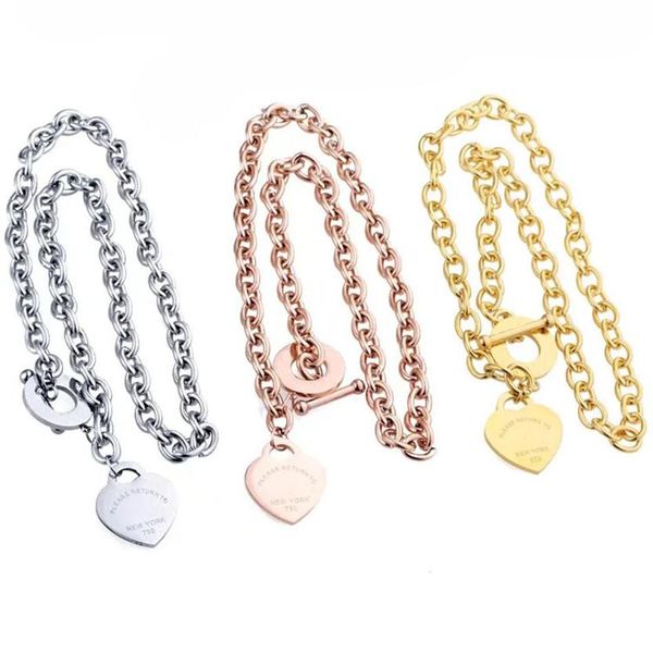 t style design chunky ot chains heart charms pendant necklace titanium steel gold silver2228295l, Silver
t style design chunky ot chains heart charms pendant necklace titanium steel gold silver2228295l, Silver