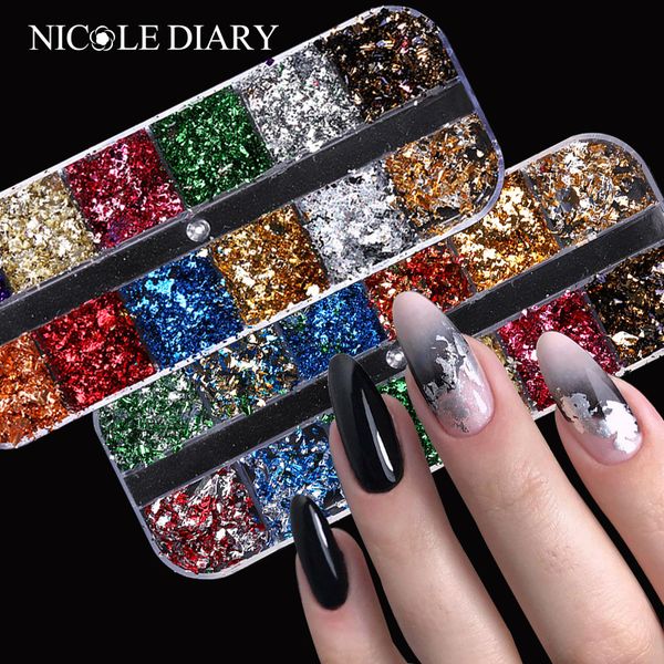 art 1 box silver irregular aluminum colorful paper nail art sticker 3d glitter diy manicure uv gel polish nail decoration tools, Silver;gold
art 1 box silver irregular aluminum colorful paper nail art sticker 3d glitter diy manicure uv gel polish nail decoration tools, Silver;gold