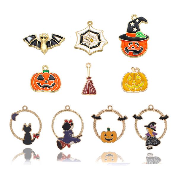 50pcs trendy halloween charms for diy jewelry bracelet earrings pendant necklace making pumkim witch sweep charm handmade accessories, Bronze;silver
50pcs trendy halloween charms for diy jewelry bracelet earrings pendant necklace making pumkim witch sweep charm handmade accessories, Bronze;silver
