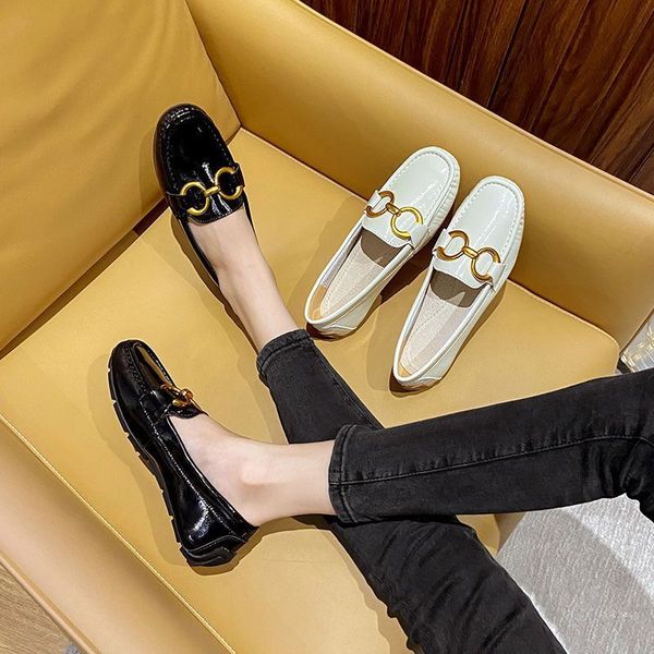 luxury fashion brands womens dress shoes leather loafers designers classic buckle round toes flat heel leisure comfort four seasons women fa, Black
luxury fashion brands womens dress shoes leather loafers designers classic buckle round toes flat heel leisure comfort four seasons women fa, Black