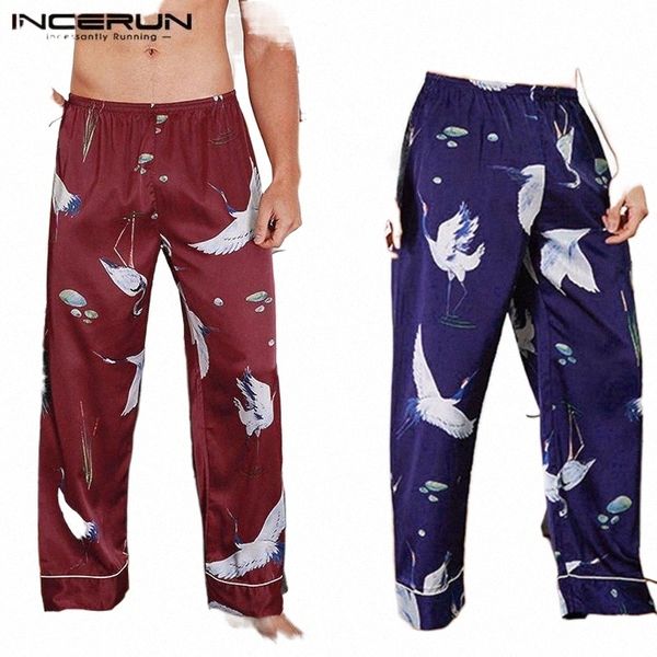 men's pants incerun 2021 men printed casual trousers soft breathable homewear elastic waist leisure mens fashion bottoms plus size1 m8u, Black
men's pants incerun 2021 men printed casual trousers soft breathable homewear elastic waist leisure mens fashion bottoms plus size1 m8u, Black