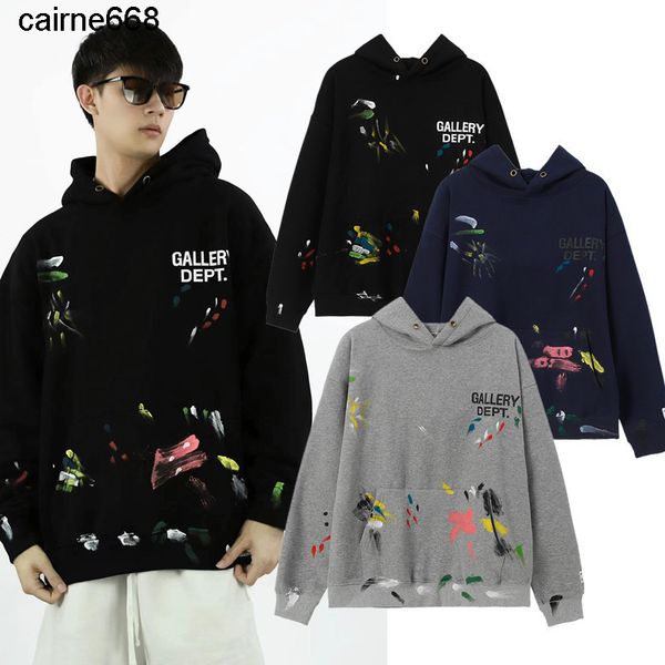 men's hoodies sweatshirts gary dept ink splashed letters high street hoodie autumn loose casual men's and women's cotton hood, Black
men's hoodies sweatshirts gary dept ink splashed letters high street hoodie autumn loose casual men's and women's cotton hood, Black