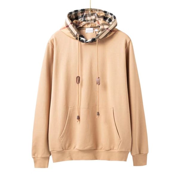 b brand hoodies autumn and winter classic contrast color check hoodie custom leather buckle 420g heavy fabric loose fit designer sweater, Black
b brand hoodies autumn and winter classic contrast color check hoodie custom leather buckle 420g heavy fabric loose fit designer sweater, Black