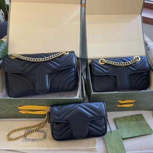 4 colors 3 sizes luxury chain shoulder bags genuine leather ladies crossbody bag chains handbag clutch purse fashion marmont backpack, Black;red
4 colors 3 sizes luxury chain shoulder bags genuine leather ladies crossbody bag chains handbag clutch purse fashion marmont backpack, Black;red