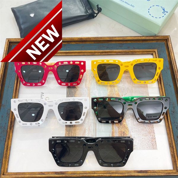 sunglasses brands men's women's 22 fashion brand off sunglass style white hollow out dign ins net red same men's and women�, White;black