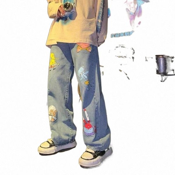 men's pants cartoon jeans men cute hip hop fashion loose rock harajuku summer high street casual funny pant streetwear males1 f02s#, Black
men's pants cartoon jeans men cute hip hop fashion loose rock harajuku summer high street casual funny pant streetwear males1 f02s#, Black