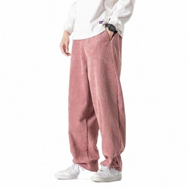 men's pants corduroy men casual loose pant winter fashion pink neutral male and female trousers hip hop j0gu#, Black
men's pants corduroy men casual loose pant winter fashion pink neutral male and female trousers hip hop j0gu#, Black