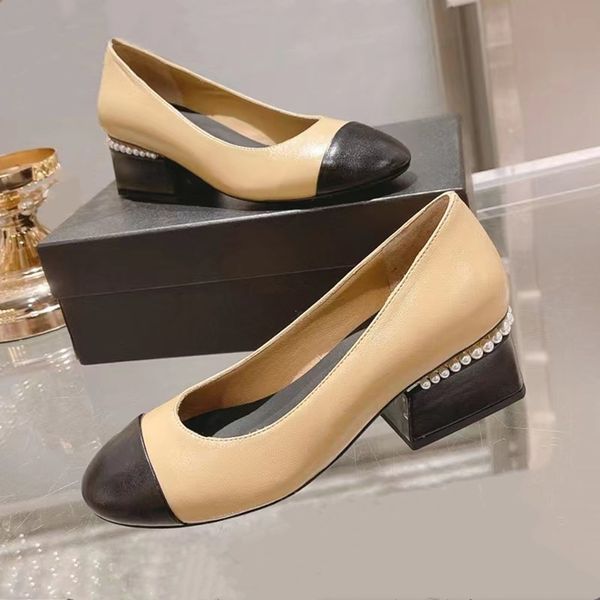 new shoes for women genuine leather 4.5cm high rough follow heels spring autumn luxury designer female shoes pumps footwear size35-40, Black
new shoes for women genuine leather 4.5cm high rough follow heels spring autumn luxury designer female shoes pumps footwear size35-40, Black