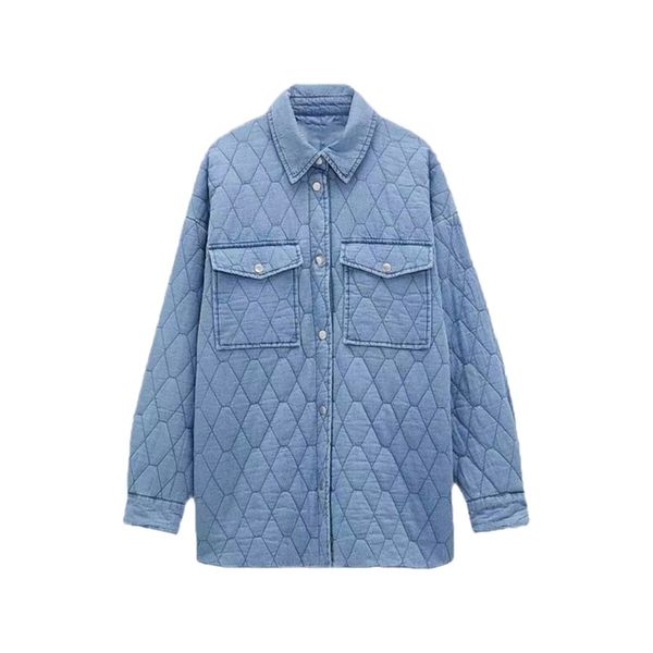 women's down parkas denim jacket women thin parkas straight shirt coats fashion blue outwear female pockets oversize coat woman jacket, Black
women's down parkas denim jacket women thin parkas straight shirt coats fashion blue outwear female pockets oversize coat woman jacket, Black