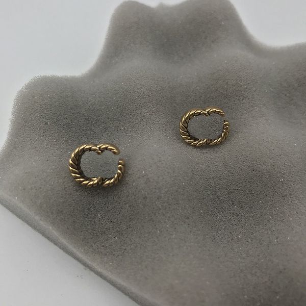 weave letter women stud classic earrings designer brand luxury gold simple s925 needle, Golden;silver
weave letter women stud classic earrings designer brand luxury gold simple s925 needle, Golden;silver