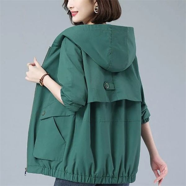 women s jackets autumn coat hooded jacket long sleeve zipper pockets casual windbreaker female basic outerwear 5xl 220916, Black;brown
women s jackets autumn coat hooded jacket long sleeve zipper pockets casual windbreaker female basic outerwear 5xl 220916, Black;brown