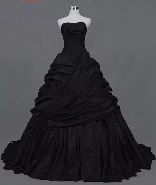 gothic black a-line wedding dresses bridal gowns 2022 ruched skirt vintage strapless victorian bride dress back lace-up plus size long vesti, White
gothic black a-line wedding dresses bridal gowns 2022 ruched skirt vintage strapless victorian bride dress back lace-up plus size long vesti, White