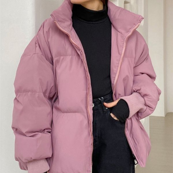 women's down parkas wotwoy cotton liner thick bubble coat women oversize autumn winter puffer jacket female trendy outerwear cropped pa, Black
women's down parkas wotwoy cotton liner thick bubble coat women oversize autumn winter puffer jacket female trendy outerwear cropped pa, Black