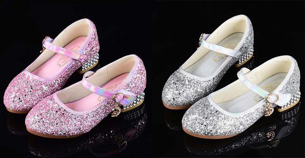 silver pink silver high heel flower girls' shoes kids' shoes girl's crystals princess shoe kid wedding accessories size 26-38 
silver pink silver high heel flower girls' shoes kids' shoes girl's crystals princess shoe kid wedding accessories size 26-38