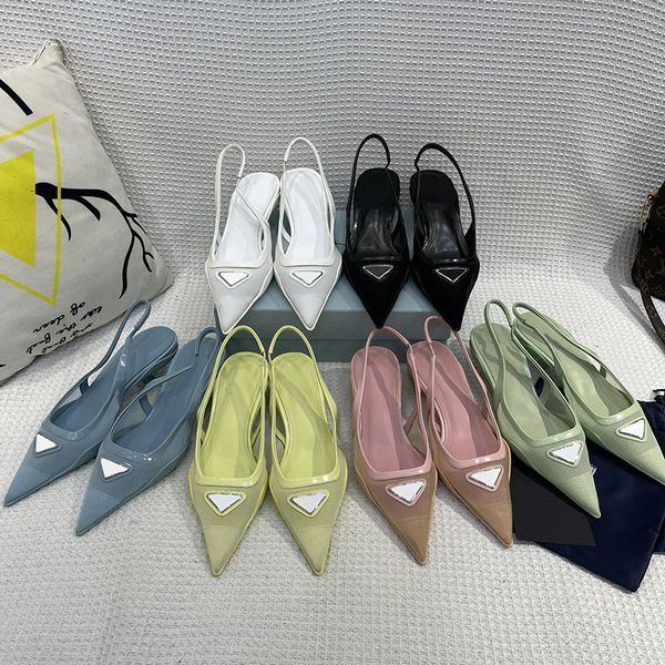 mesh triangle pattern sandals cat heels pointed toe low-heeled shoes breathable color back empty women's shoes, Black
mesh triangle pattern sandals cat heels pointed toe low-heeled shoes breathable color back empty women's shoes, Black
