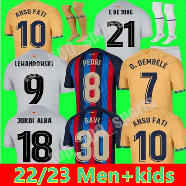 22 23 pedri lewandowski soccer jersey gavi camiseta de futbol ferran 2022 2023 fc ansu fati raphinha barcelona dest football shirt men barca, Black;yellow
22 23 pedri lewandowski soccer jersey gavi camiseta de futbol ferran 2022 2023 fc ansu fati raphinha barcelona dest football shirt men barca, Black;yellow