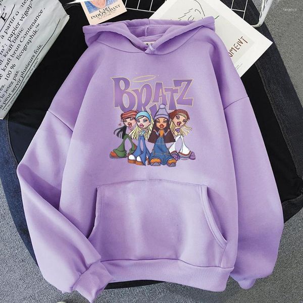 men's hoodies bratz hoodie women's sweatshirt casual pullover thick clothes men sudadera japanese streetwear purple long sleeve y2, Black
men's hoodies bratz hoodie women's sweatshirt casual pullover thick clothes men sudadera japanese streetwear purple long sleeve y2, Black