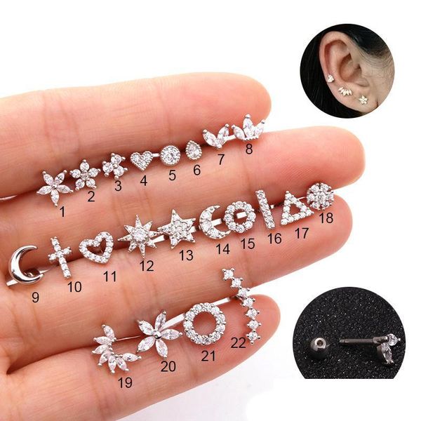stud 1pc korean fashion cz ear studs cartilage earring for women stainless steel zircon small stud piercing jewelry gifts 5578 drop d dhn0i, Golden;silver
stud 1pc korean fashion cz ear studs cartilage earring for women stainless steel zircon small stud piercing jewelry gifts 5578 drop d dhn0i, Golden;silver