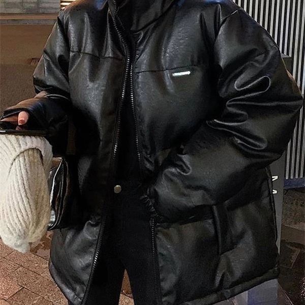 women's down parkas aelegantmis faux leather jacket women puffer parka black bright color thick korea winter fall pu oversized coat fem
women's down parkas aelegantmis faux leather jacket women puffer parka black bright color thick korea winter fall pu oversized coat fem