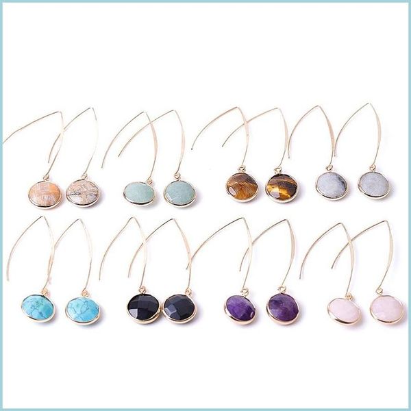 charm designer oval stone charms earrings rose quartz turquoise lapis gold plated geometry healing crystal dangle brand jewelry for w dhylo, Golden
charm designer oval stone charms earrings rose quartz turquoise lapis gold plated geometry healing crystal dangle brand jewelry for w dhylo, Golden