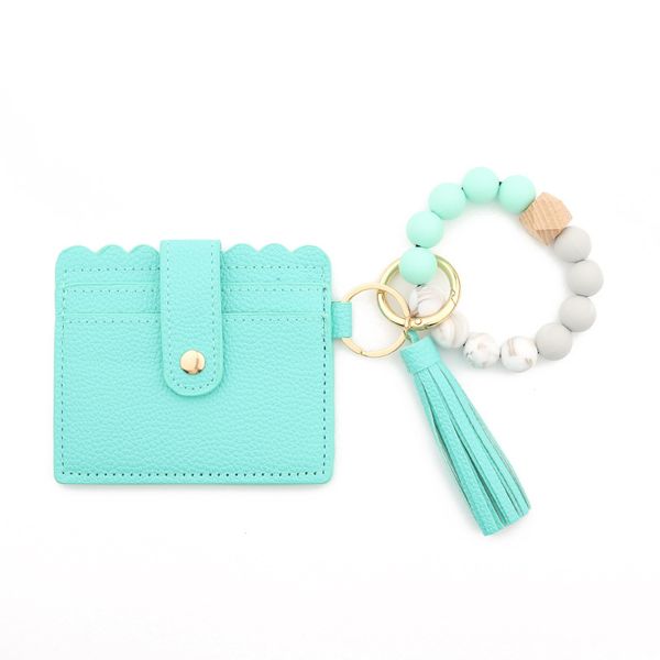 keychains silicone bead bracelet card holder leopard print pu tassel ladies wallet leather keyring luxury recto verso geometric travel, Silver
keychains silicone bead bracelet card holder leopard print pu tassel ladies wallet leather keyring luxury recto verso geometric travel, Silver