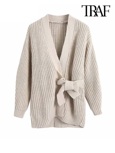 women s knits tees traf women fashion with tied loose wrap knit cardigan sweater vintage v neck long sleeve female outerwear chic 220919, White
women s knits tees traf women fashion with tied loose wrap knit cardigan sweater vintage v neck long sleeve female outerwear chic 220919, White