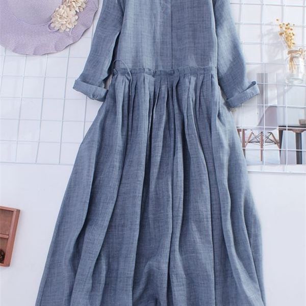party dresses summer japan style cotton linen long sleeve o-neck drawstring large swing solid maxi shirt dress for women 220916, White;black
party dresses summer japan style cotton linen long sleeve o-neck drawstring large swing solid maxi shirt dress for women 220916, White;black