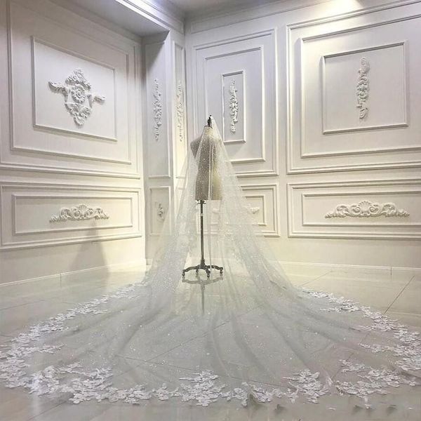 gorgeous crystal cathedral bridal veils luxury long lace appliques sequined 3d floral flowers one layer custom made white ivory wedding veil, Black
gorgeous crystal cathedral bridal veils luxury long lace appliques sequined 3d floral flowers one layer custom made white ivory wedding veil, Black