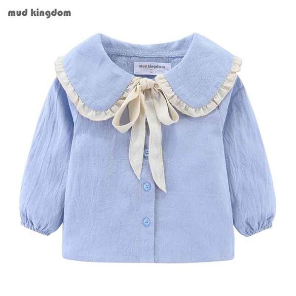 mudkingdom baby cotton long sleeve ruffles turn down collar design sweet toddler girls blouse with bow 210802234e, White;black
mudkingdom baby cotton long sleeve ruffles turn down collar design sweet toddler girls blouse with bow 210802234e, White;black