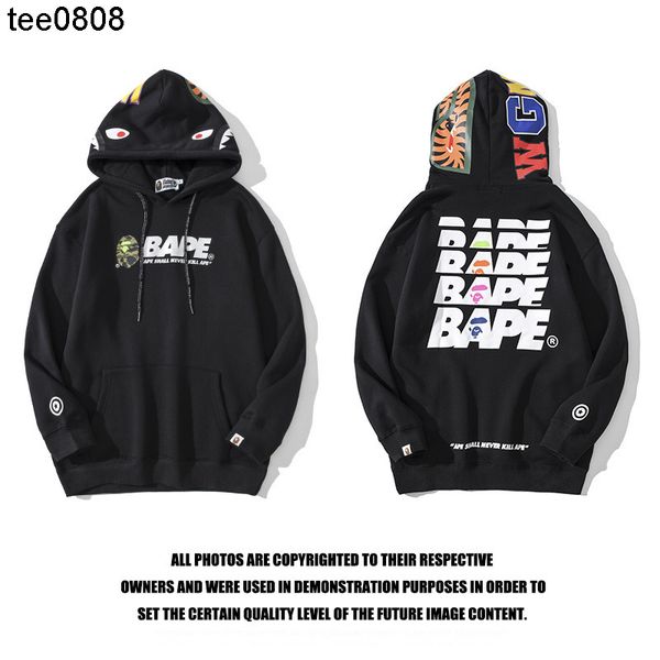 20ss boys and girls easy new tide brand apes reflective letter shark head hooded pullover, Black
20ss boys and girls easy new tide brand apes reflective letter shark head hooded pullover, Black