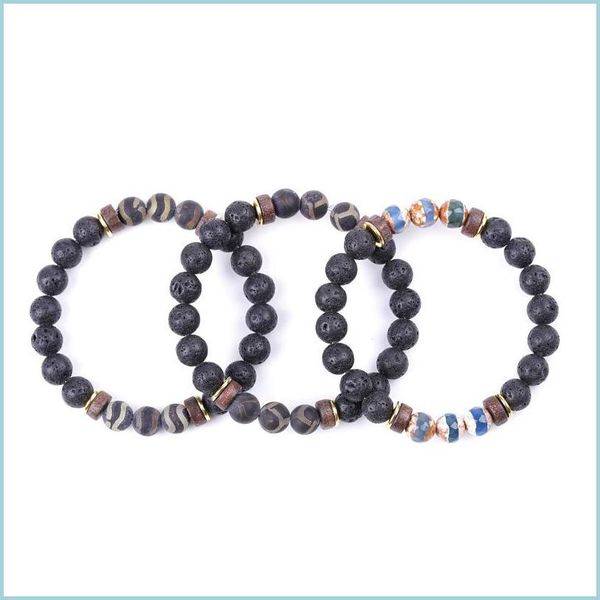 charm bracelets energy buddha vintage dzi stone bracelet handmade 8mm lava beads bracelets summer men women jewelry gift c3 drop deli dhxfy, Golden;silver
charm bracelets energy buddha vintage dzi stone bracelet handmade 8mm lava beads bracelets summer men women jewelry gift c3 drop deli dhxfy, Golden;silver