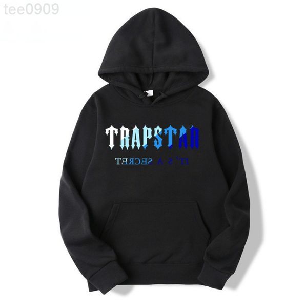 new trapstar digital printing fashion loose men's and women's essentials pullover hooded sweater, Black
new trapstar digital printing fashion loose men's and women's essentials pullover hooded sweater, Black