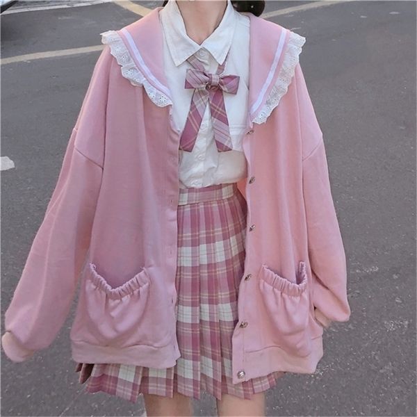 women's hoodies sweatshirts autumn sweet women hoodies loose hooded sailor collar cute lace patchwork female zip up hoodies 220919, Black
women's hoodies sweatshirts autumn sweet women hoodies loose hooded sailor collar cute lace patchwork female zip up hoodies 220919, Black