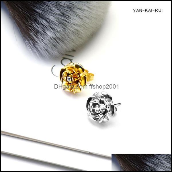 stud new rose flower crystal stud earrings for women girl gold 316l titanium steel studs elegant jewelry gift drop delivery 2021 ffsho dhafl, Golden;silver
stud new rose flower crystal stud earrings for women girl gold 316l titanium steel studs elegant jewelry gift drop delivery 2021 ffsho dhafl, Golden;silver