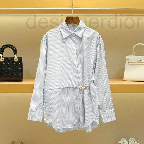 women's blouses & shirts designer shirt female design sense minority 2022 autumn women's blouse single row button fine stripe shir, White
women's blouses & shirts designer shirt female design sense minority 2022 autumn women's blouse single row button fine stripe shir, White
