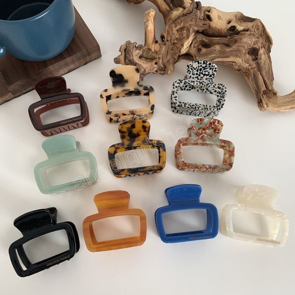 5cm hollow out square marbling hair clip claw for women temperament headwear femme leopard acetic acid clamps, Slivery;white
5cm hollow out square marbling hair clip claw for women temperament headwear femme leopard acetic acid clamps, Slivery;white