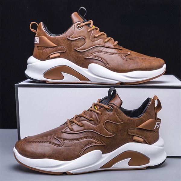 dress shoes men leather shoes sneakers trend casual shoe breathable leisure male sneakers nonslip footwear vulcanized shoes 220919, Black
dress shoes men leather shoes sneakers trend casual shoe breathable leisure male sneakers nonslip footwear vulcanized shoes 220919, Black