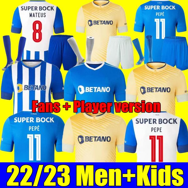 22 23 porto soccer jersey home away third 2022 2023 sergio mehdi luis diaz evanilson pepe football shirt otavio men kids kit maillots martin, Black;yellow
22 23 porto soccer jersey home away third 2022 2023 sergio mehdi luis diaz evanilson pepe football shirt otavio men kids kit maillots martin, Black;yellow