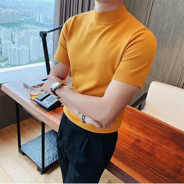 men's sweaters casual selfcultivation high lead neck knitting men sweater spring summer autumn leisure solid color male short sleevepul, White;black
men's sweaters casual selfcultivation high lead neck knitting men sweater spring summer autumn leisure solid color male short sleevepul, White;black