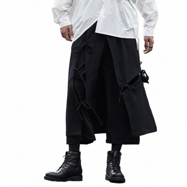 men's pants men ribbon splice loose casual black wide leg pan male japan streetwear hip hop gothic punk harem trousers kimono skirt pan
men's pants men ribbon splice loose casual black wide leg pan male japan streetwear hip hop gothic punk harem trousers kimono skirt pan