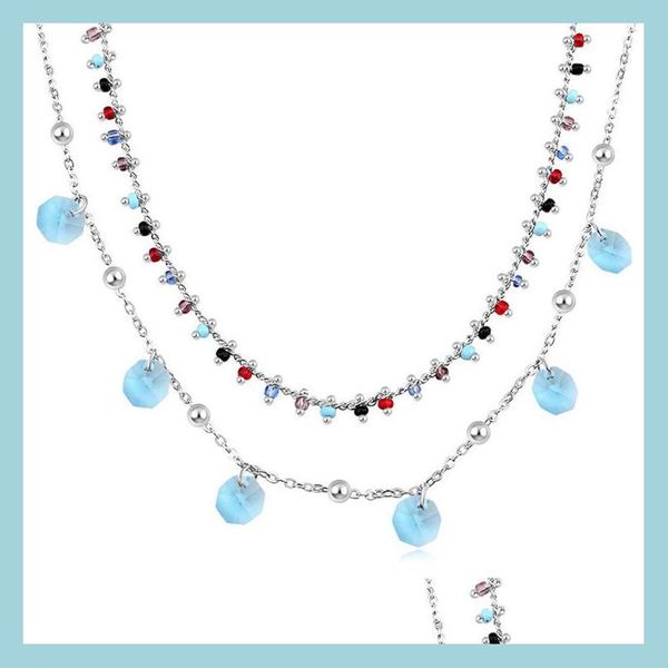 chokers new bohemian crystals beads chain choker fashion jewelry mti layers handmade clavicle necklaces for women girls drop delivery dhs1f, Golden;silver
chokers new bohemian crystals beads chain choker fashion jewelry mti layers handmade clavicle necklaces for women girls drop delivery dhs1f, Golden;silver