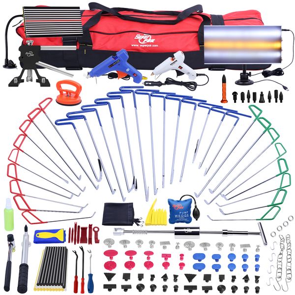 super pdr painless dent repair kit hook rods for car dent remover puller hail damage tools
super pdr painless dent repair kit hook rods for car dent remover puller hail damage tools