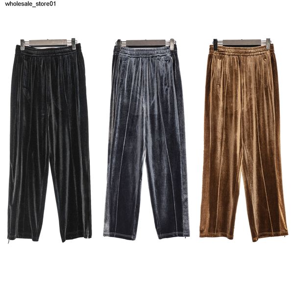 men's pants street loose men's and women's couples leisure bar splicing velvet pants zipper brand wide leg pants, Black
men's pants street loose men's and women's couples leisure bar splicing velvet pants zipper brand wide leg pants, Black