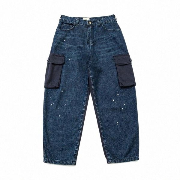 men's jeans spring autumn fashion baggy cargo pants patchwork contrast color splash ink harem trousers streetwear clothing l1fv#, Blue
men's jeans spring autumn fashion baggy cargo pants patchwork contrast color splash ink harem trousers streetwear clothing l1fv#, Blue