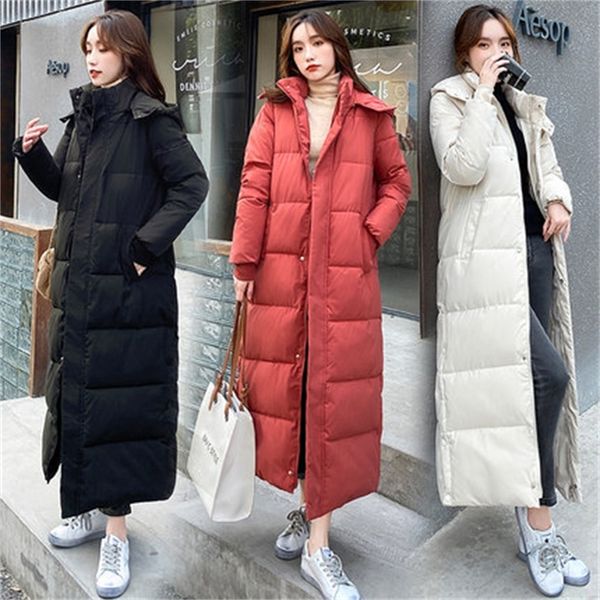 women's down parkas down padded jacket women's korean version of loose winter jacket long over the knee winter padded jacket thick, Black
women's down parkas down padded jacket women's korean version of loose winter jacket long over the knee winter padded jacket thick, Black