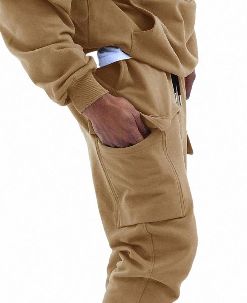 men's casual overalls gym training pants cotton sports fashion trend jogger running clothing 70ia#, Black
men's casual overalls gym training pants cotton sports fashion trend jogger running clothing 70ia#, Black