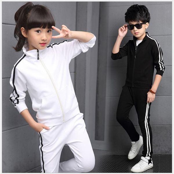 big boys girls tracksuits children sports suit kids long sleeve zipper jacket pants 2pcs sets child outfits boys clothing set190s, White
big boys girls tracksuits children sports suit kids long sleeve zipper jacket pants 2pcs sets child outfits boys clothing set190s, White