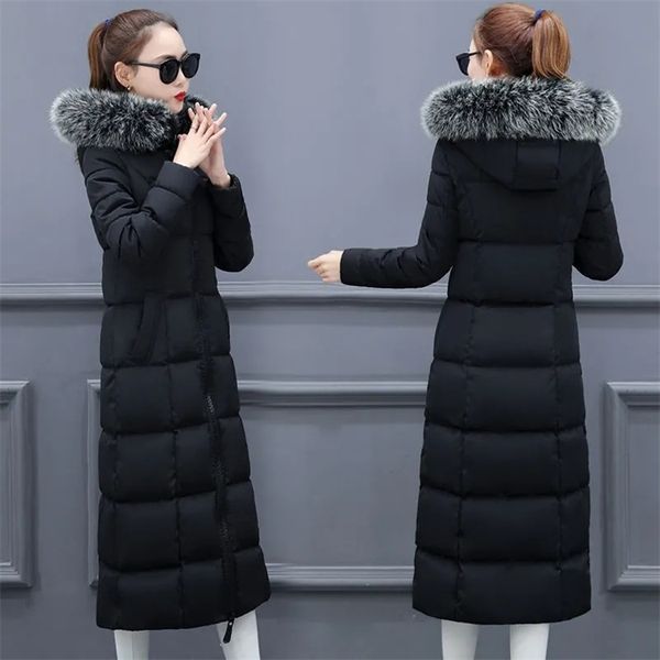 women's down parkas women winter jacket long coat fur collar hooded down cotton parka overcoat warm thick cotton wadded jacket outwear, Black
women's down parkas women winter jacket long coat fur collar hooded down cotton parka overcoat warm thick cotton wadded jacket outwear, Black