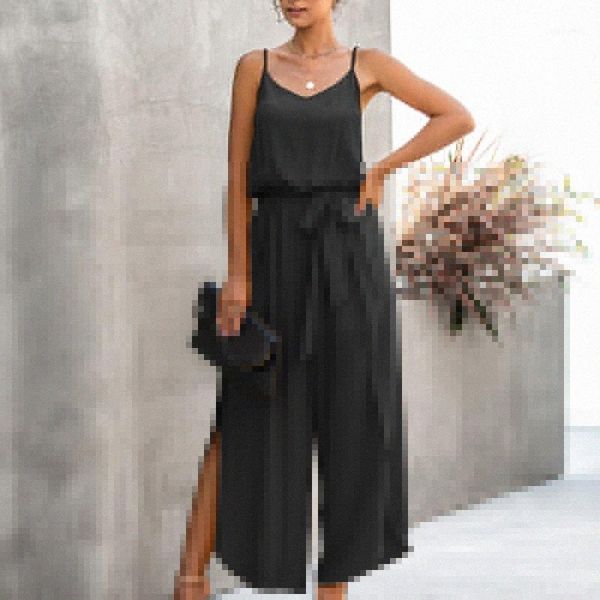 fashion summer jumpsuit women sleeveless loose casual rompers lace up v-neck beach female clothes ropa mujer1 f0hn#, Black;white
fashion summer jumpsuit women sleeveless loose casual rompers lace up v-neck beach female clothes ropa mujer1 f0hn#, Black;white