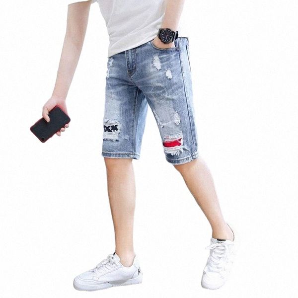 summer thin fifth jeans men's korean-style slim fit 5 points skinny pants trendy denim shorts 7 b3uh#, Black
summer thin fifth jeans men's korean-style slim fit 5 points skinny pants trendy denim shorts 7 b3uh#, Black